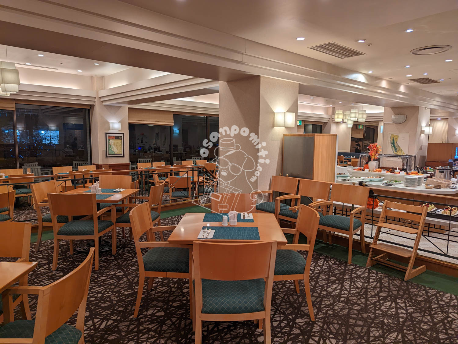 夕食ビュッフェ／インターナショナルリゾートホテル湯楽城